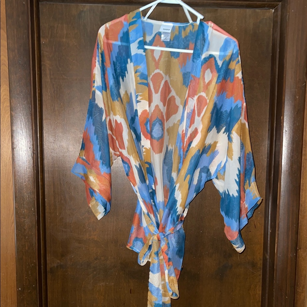 Sonoma Multicolor Patterned Kimono